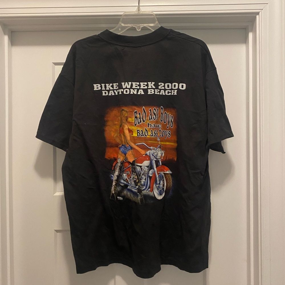 Vintage Daytona Beach Bike Week T-shirt Y2K Motorcycle Biker Wild Breed Size XL